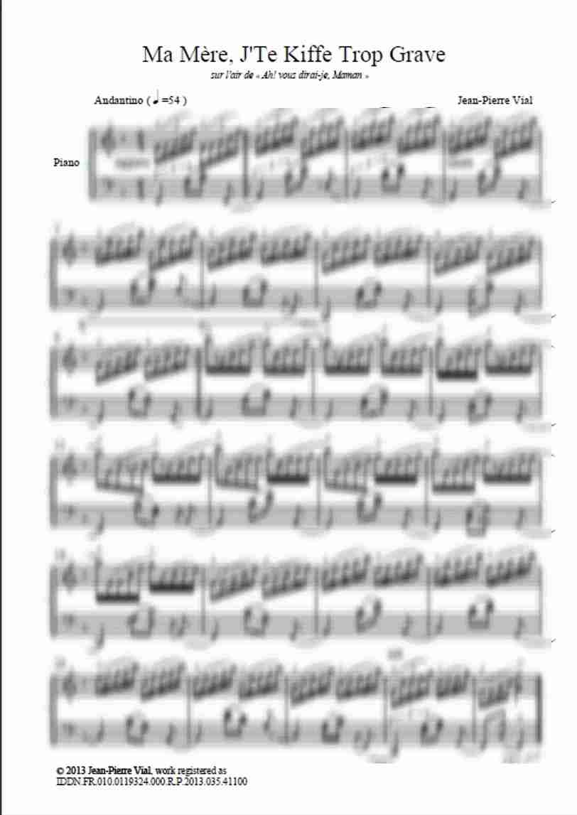 Piano score