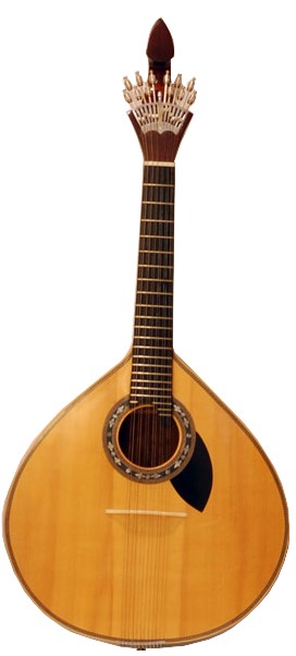 a Portuguese guitar
