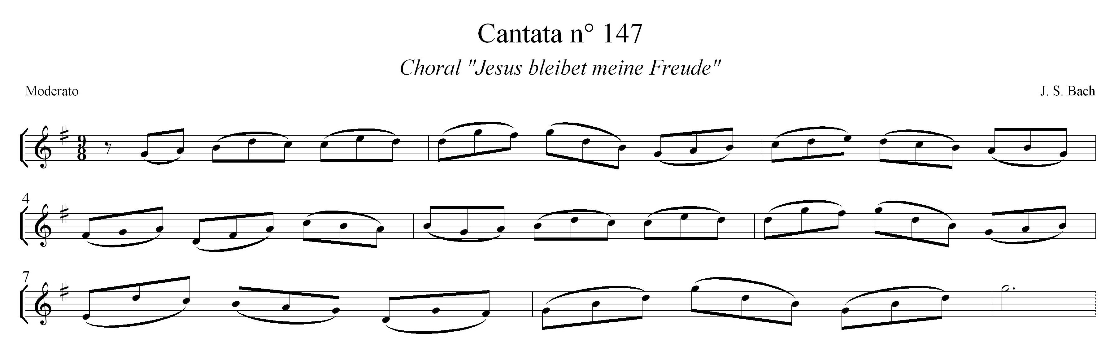 Chorale from J.S. Bach's cantata n° 147