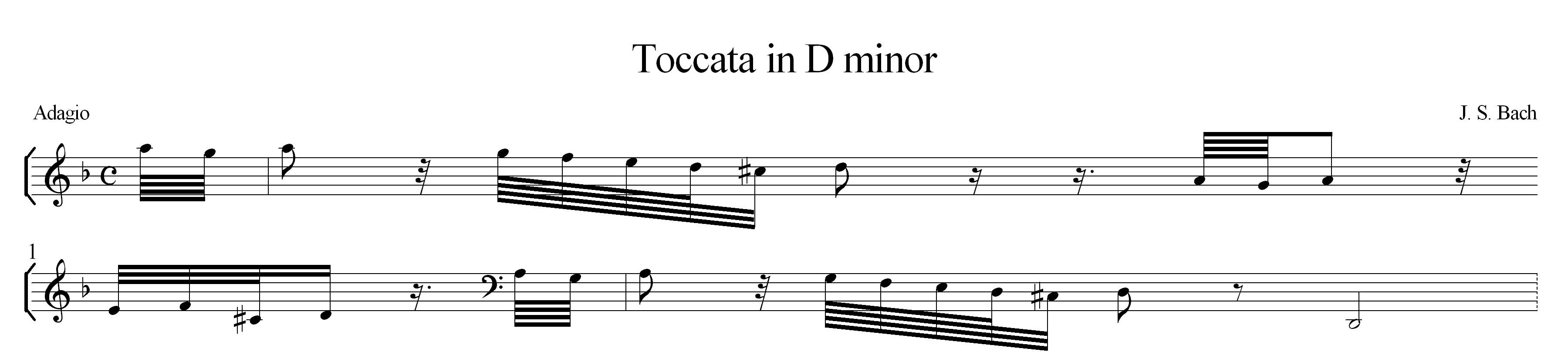 J.-S. Bach's Toccata in D minor