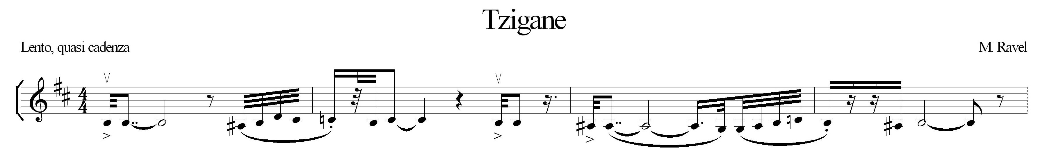 M. Ravel's Tzigane