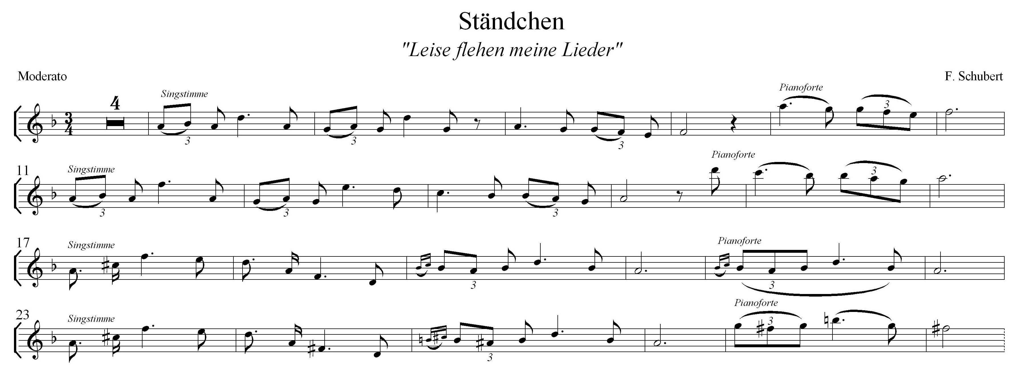 F. Schubert's Serenata