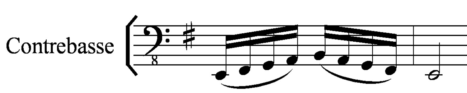 Fast sixteenth notes in the bass